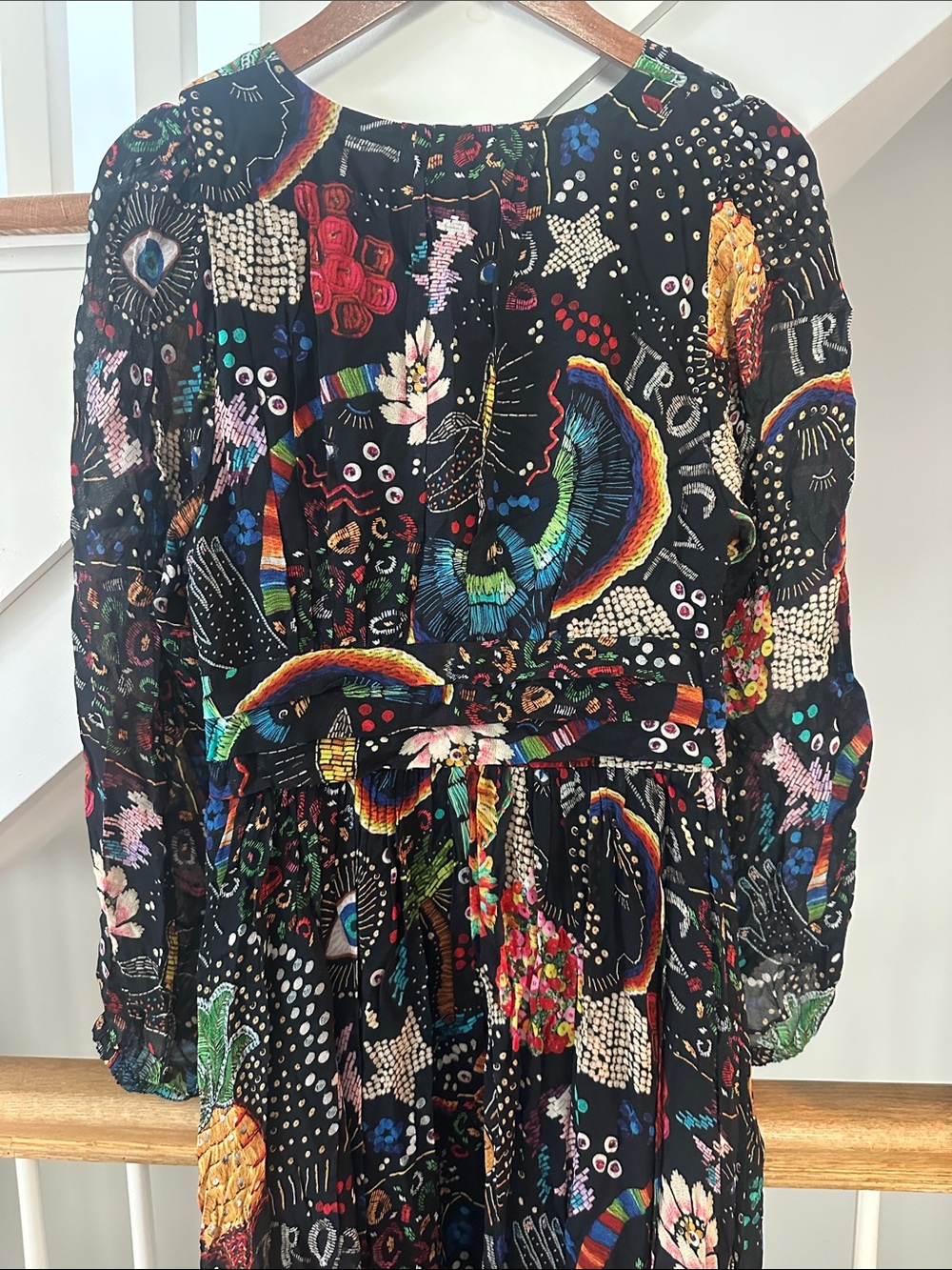 Farm Rio Borogodo printed dress size M - Picture 6 of 6